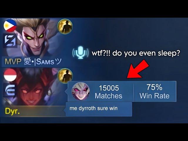 FAKE MATCHES DYRROTH PRANK !! (they think it's real) - Mobile Legends