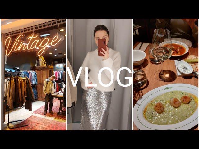 VLOG. Новый винтажный магазин, закупка продуктов, наряды в H&M, ужин в ресторане Allora 