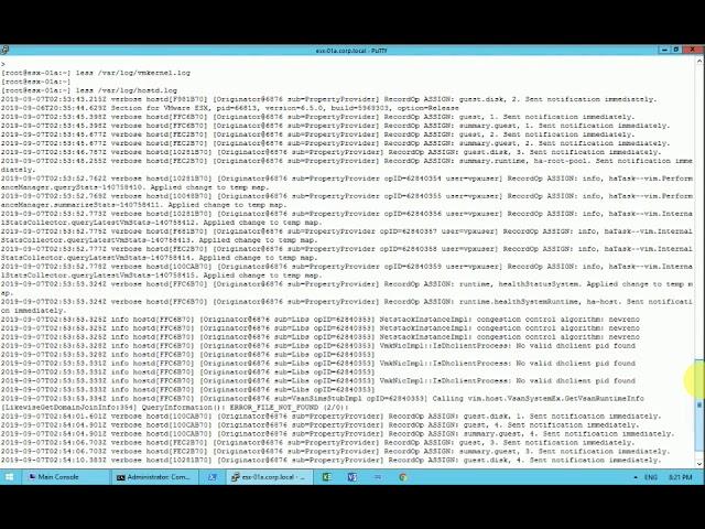 How to check ESXI and VMware vsphere logs file for troubleshooting.