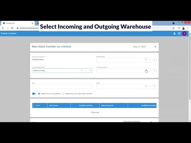 AltheaSuite Inventory Module