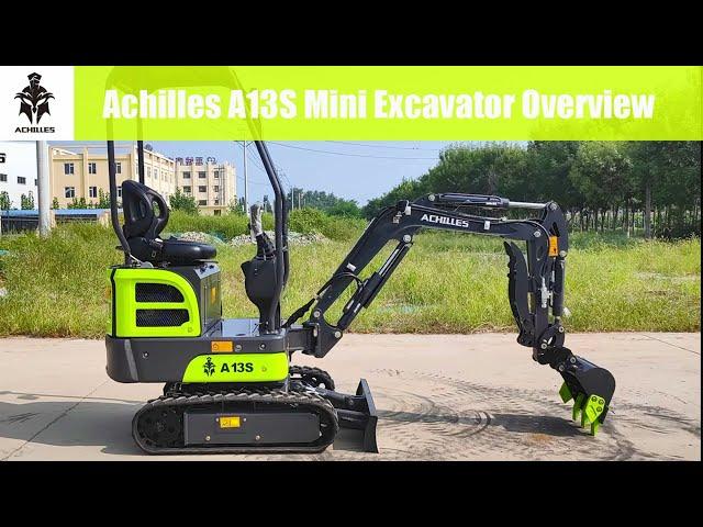 Achilles A13S Mini Excavator / Digger Overview / Review / Introduction Video