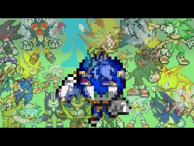 All Transformations Of Sonic The Hedgehog (Canon/Fanon) (Sprites Animation)