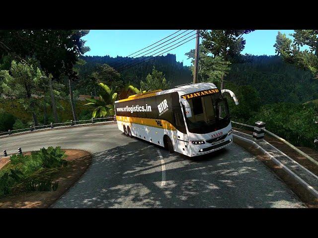 Realistic Bus Driving with Volvo B11R VRL on M.D.E.I. Map | Euro Truck Simulator 2