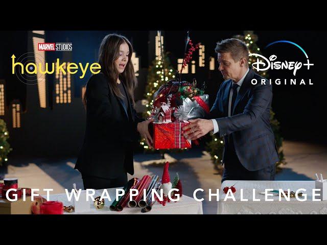 Gift Wrapping Challenge | Marvel Studios’ Hawkeye | Disney+