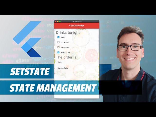 Set State Method in Flutter - State Management Basics