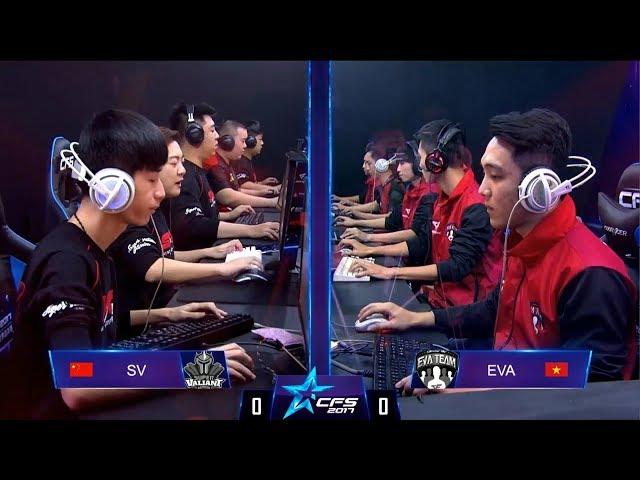 CFS 2017: Chung kết map 1 Thị Trấn Bỏ Hoang - EvaTeam VS Super Valiant  Quá căng thằng và cân bằng