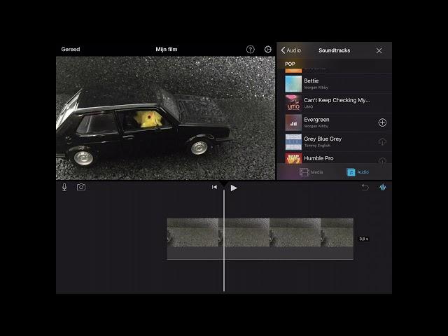 Filminstructie muziek toevoegen in iMovie