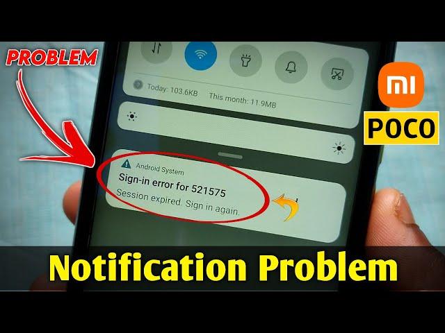 How To Remove - sign in error notification | Android System sign in error session expired