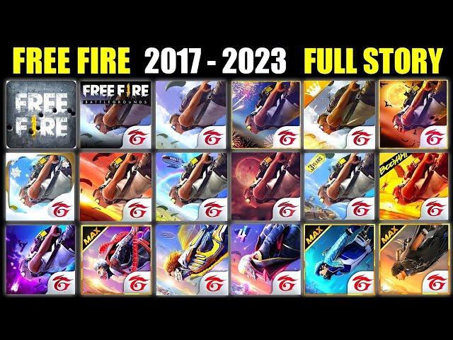 Free Fire Game එකේ සම්පූර්ණ කථාව | Evolution Of Free Fire 2017 To 2023 | History Of Garena Free Fire