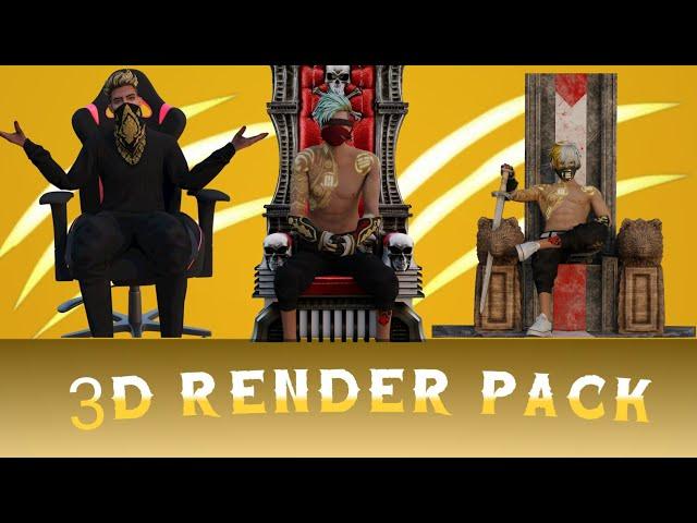 FREE FIRE 3D RENDER PACK | NEW FF 3D RENDER PACK | PACK ON GOOGLE DRIVE |