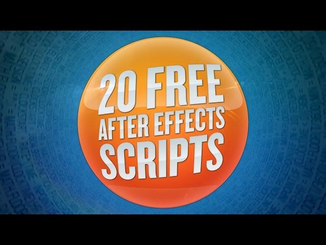 20 Free After Effects Scripts - Part 1 of 2