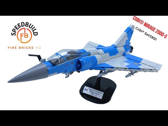 COBI® Mirage 2000-5 Jet set 5801 brick Speed Build Review skale 1:48