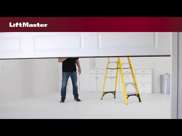 My Garage Door Won't Close and the Lights on the LiftMaster Garage Door Opener are Flashing