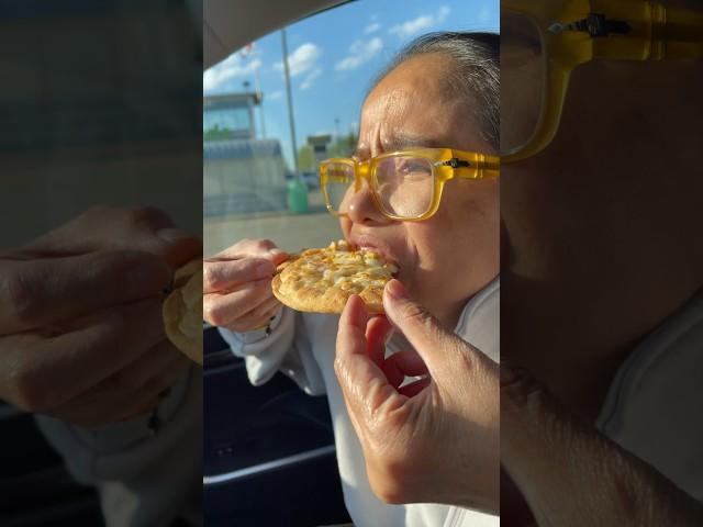 Mom tries Timmies Pizza ️️️ #shorts #viral #trending #ytshorts #fypシ #family #love #happy #food