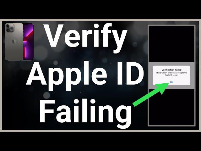 How To Fix Verification Failed Connecting To Apple ID Server