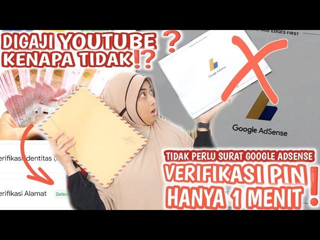 DIGAJI YOUTUBEKENAPA TIDAK⁉️ VERIFIKASI PIN ADSENSE KAMU LAMA⁉️COBA PAKAI CARA INIVLOG IRT