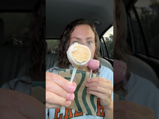 Starbucks vs. Walmart Cake Pops  | Food Review #starbucks #cake