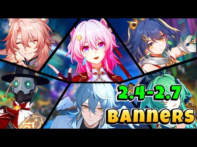 Updated! Version 2.4 - 2.7 Upcoming Characters Banners Roadmap including Reruns | Honkai Star Rail