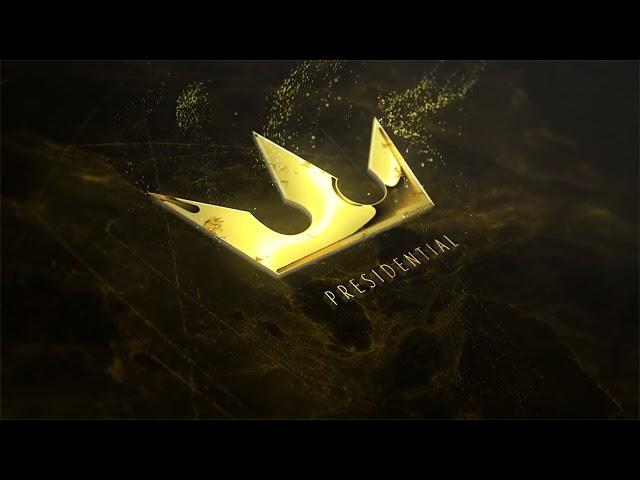 ID# 35 - 3d gold Logo intro video