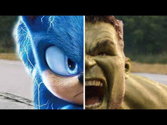 Sonic vs Hulk - Sonic The Hedgehog Movie Choose Your Favorite Design For Both Characters