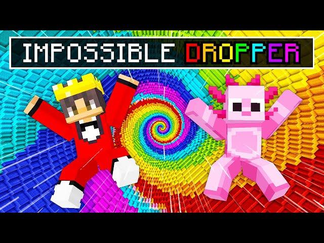 NOOB vs PRO: IMPOSSIBLE RAINBOW DROPPER Challenge In Minecraft!