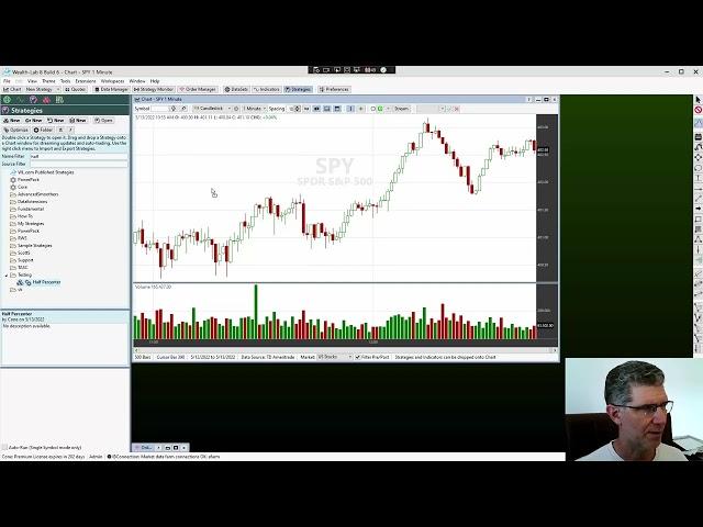 Wealth-Lab Short  - Streaming Strategy Chart Window