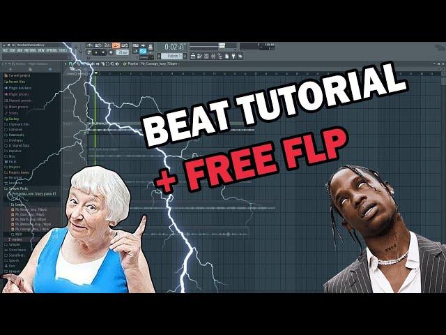 How to make "MAFIA" by Travis Scott | FL studio Tutorial + Free FLP