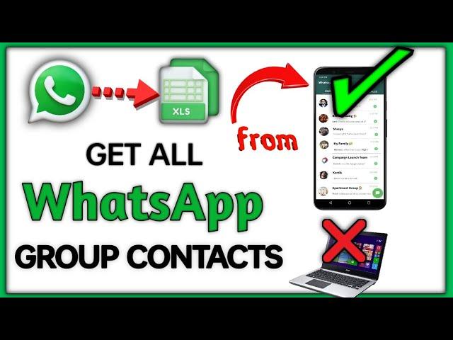 How to download WhatsApp group contact numbers from mobile