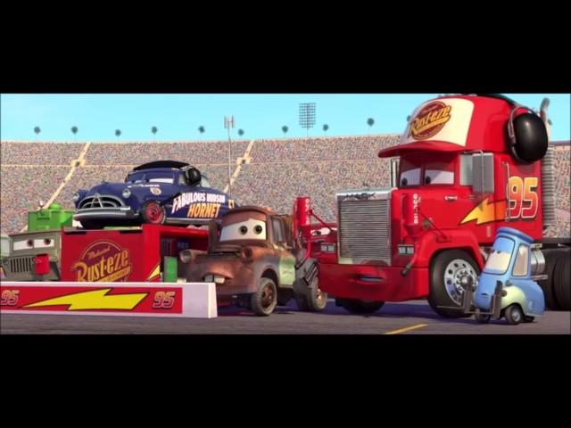 Cars last race awesome pit stop mcqueen