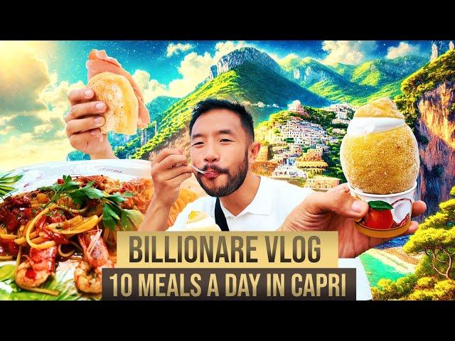 Asian Billionaire 10 meals in Capri Vlog