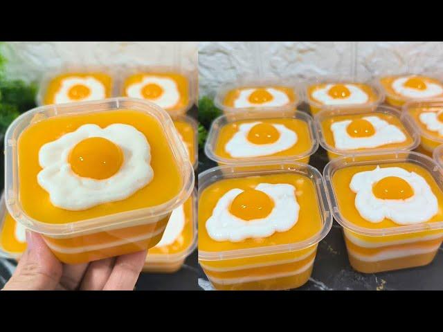 Unik & Enak || Puding Mangga Telor Ceplok || Ide Jualan Puding Kekinian & Isian Snack Box