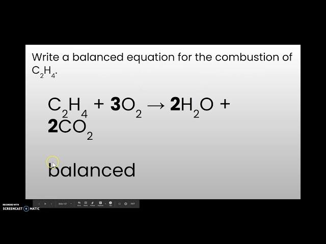 Types of Chemical Reactions #2