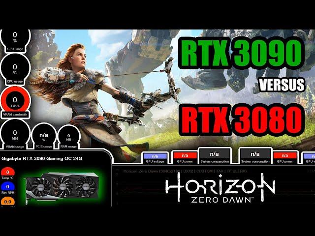 RTX 3090 vs RTX 3080 | Test in Horizon Zero Dawn