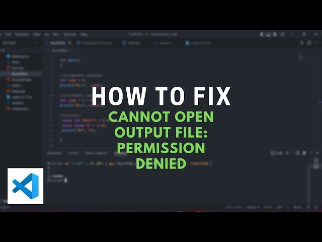 How to fix Cannot open output file: Permission denied collect2.exe: error: ld returned 1 exit status