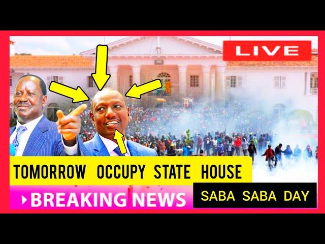 GENZs~OCCUPY STATE HOUSE SABA SABA DAY~RAILA ODINGA MESSAGE TO GENZs