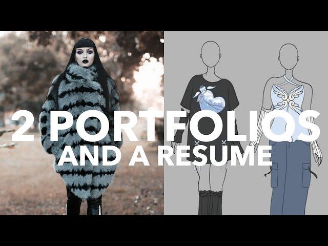 Fashion Design Critique: 2 Portfolios + 1 Resume