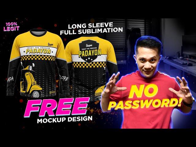 NO PASSWORD | FREE LONG SLEEVE SHIRT MOCKUP DESIGN (FREE TSHIRT MOCKUP PSD)