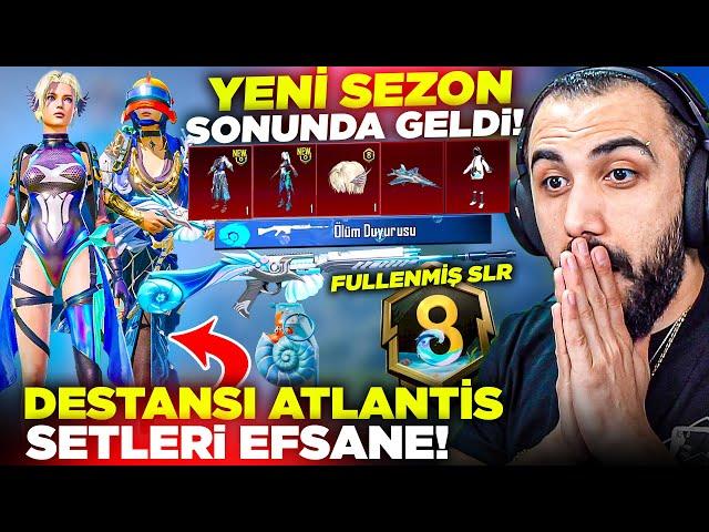 YENİ SEZON 8 SONUNDA GELDİ!!  DESTANSI OKYANUS SETLERİ EFSANE! (ROYALE PASS FULLEDİK) | PUBG MOBILE