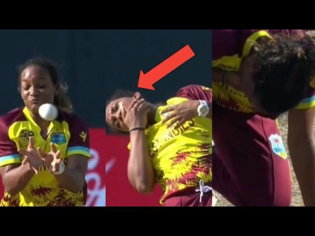 Zaida James Got Hit on His Jaw During Women's T20 World Cup Match Against South Africa 2024 