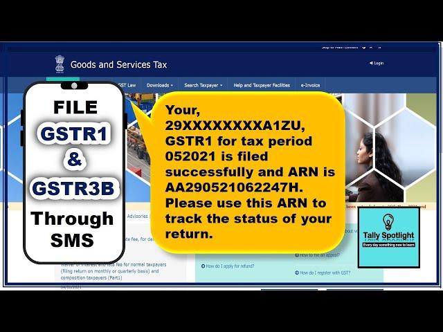 File GSTR1 and 3B Nil return through SMS | GST Nil Return by SMS