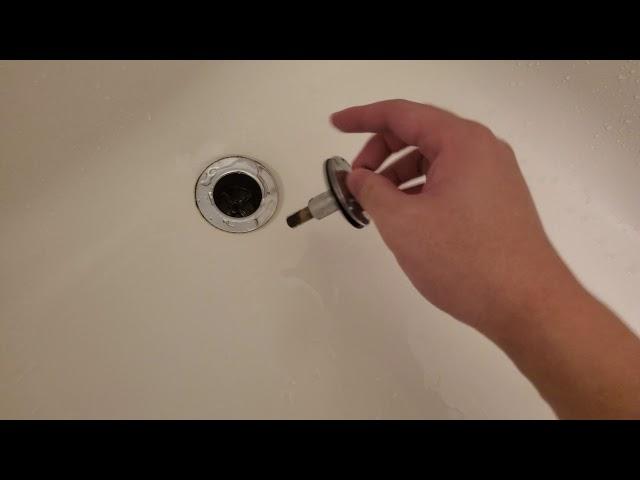 How To Remove Pop-Up Drain In Your Bathtub ! QUICK, SIMPLE, AND EASY! [4K 60FPS]