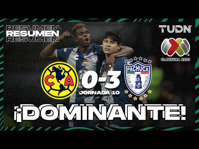 Resumen y goles | América 0-3 Pachuca | CL2023 - Liga Mx J10 | TUDN