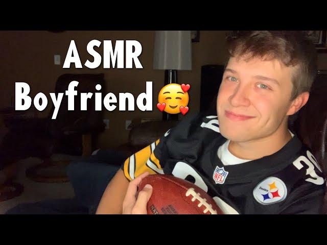 ASMR your boyfriend teaches you about football (roleplay) 