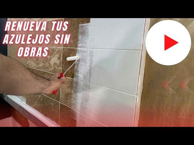 LO MAS FÁCIL ‼️ para renovar tu baño y/o cocina con pintura para azulejos