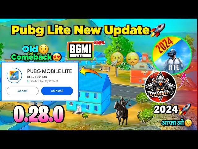 Pubg Lite Old 0.28.0 New Comeback Update 2024 | Pubg Mobile Lite Old is Back 0.28.0 Update 2024 