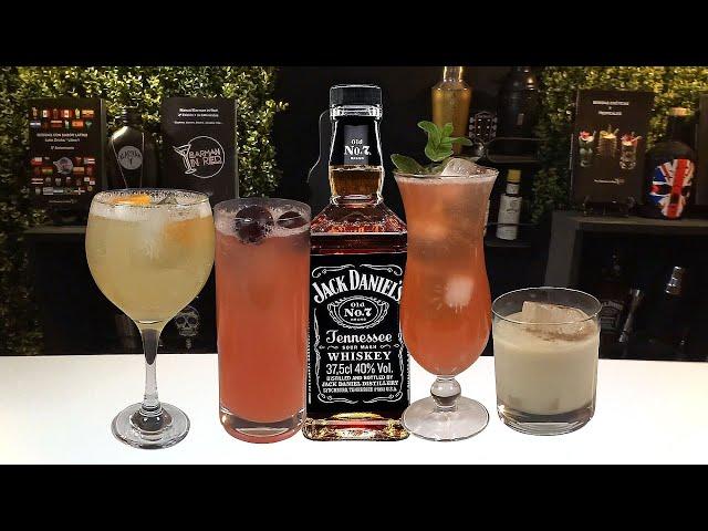 4 COCKTAILS con JACK DANIELS  originales y únicas