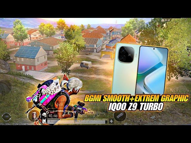 IQOO Z9 TURBO BGMI SMOOTH + EXTREM GRAPHIC TEST  WITH FPS METAR