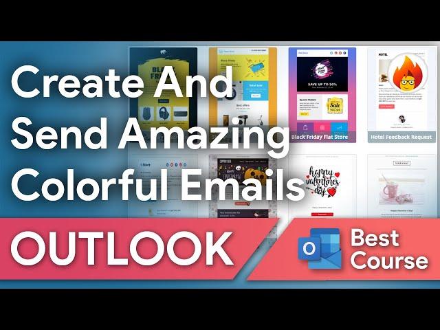 Create And Send Amazing & Colorful Emails In Outlook - Burn To Learn #microsoft #outlooktips