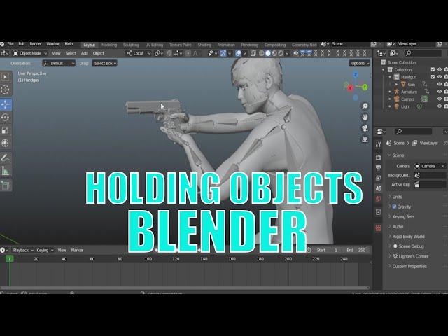 Holding Objects in Blender | Quick Tutorial |