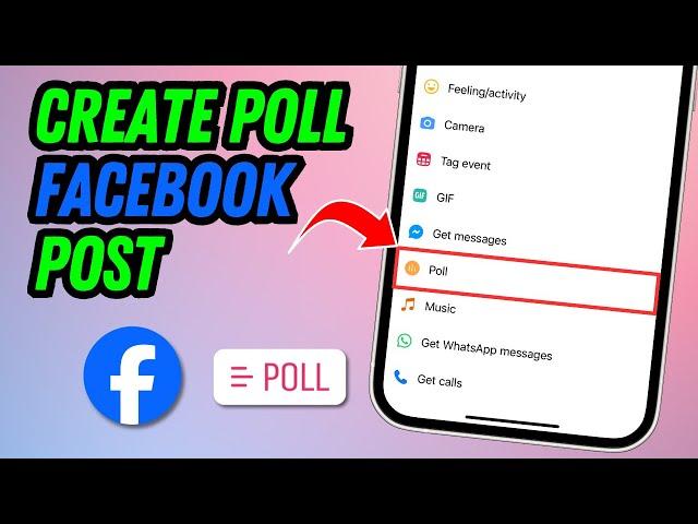 how to create a poll on facebook post